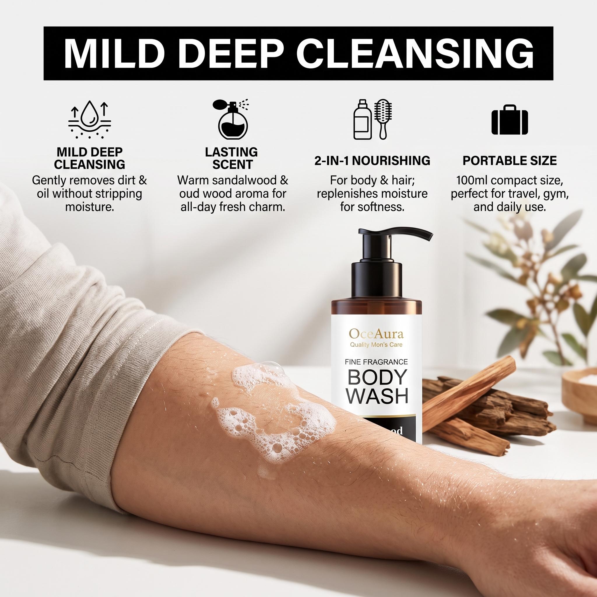 OceAura Sandalwood Body Wash F - đánh giá và giá Perfume Fragrance Body Wash
